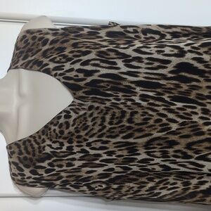 Zoe+Phoebe Leopard Print Sleeveless Dress Size XL NWT